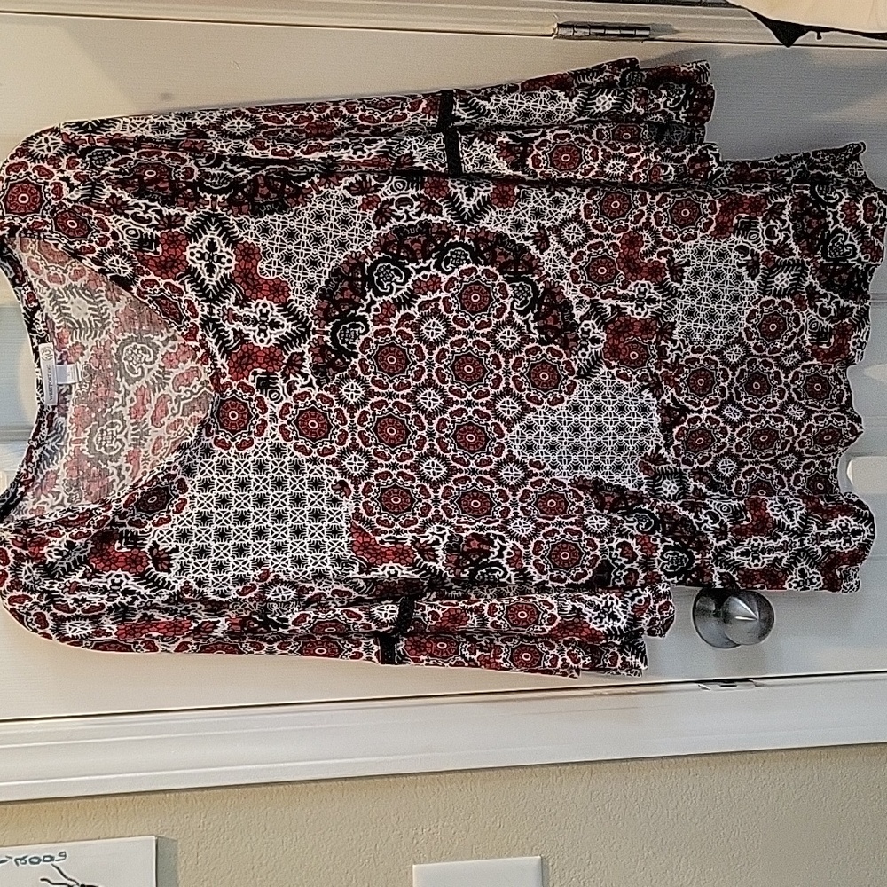 Westport Flutter Sleeve Blouse Size XL